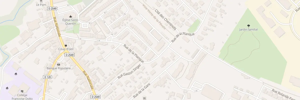 Plan du 28 Rue des Tisserands à Pont-à-Marcq