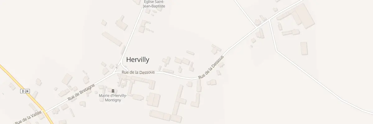 Plan du 7 Rue de la Dessous à Hervilly