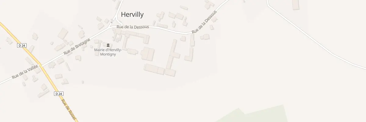 Plan du 10 Rue de la Dessous à Hervilly
