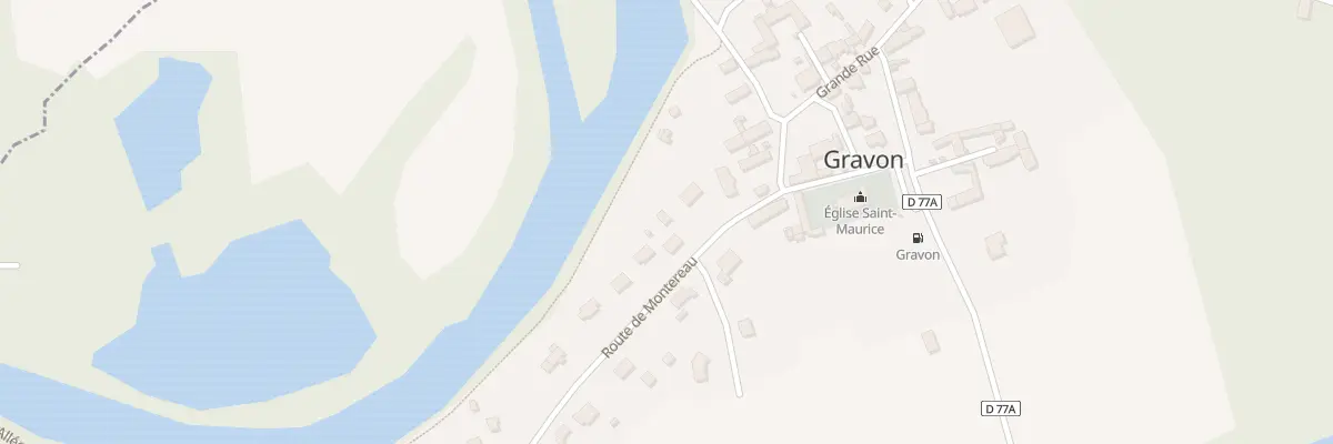 Plan du 6 Rte de Montereau à Gravon
