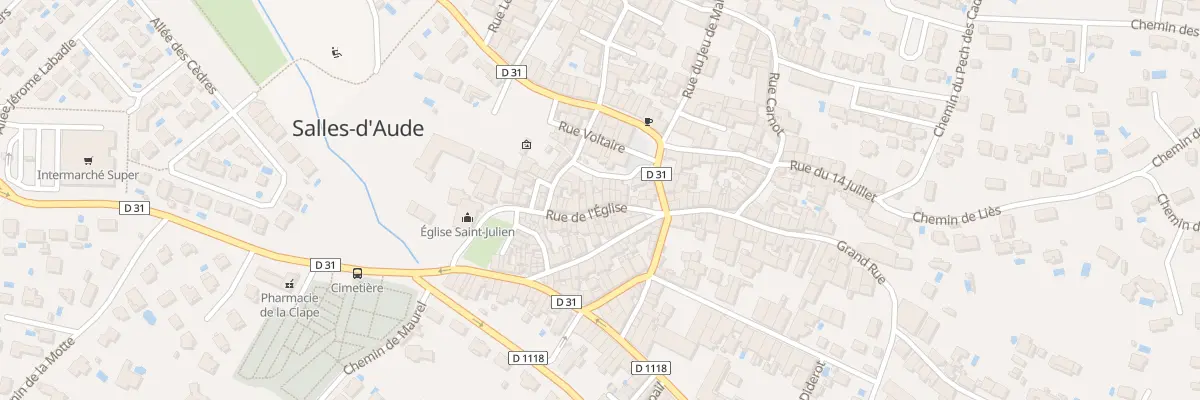 Plan du 8 Rue de l’Eglise à Salles-d’Aude