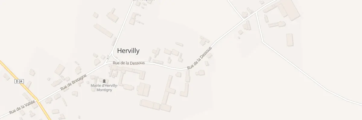 Plan du 9 Rue de la Dessous à Hervilly