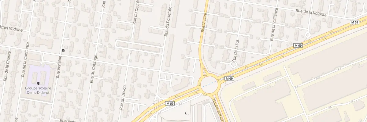 Plan du 9 Rue Viviani à Clermont-Ferrand