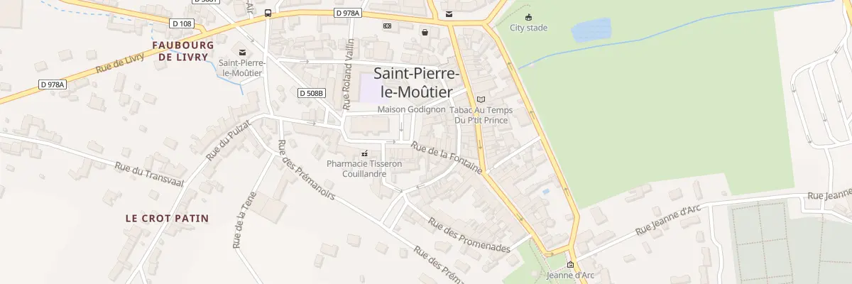 Plan du 13 Pl de l’Église à Saint-Pierre-le-Moûtier