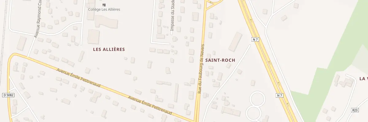 Plan du 11 Rue du Faubourg de Nevers à Saint-Pierre-le-Moûtier