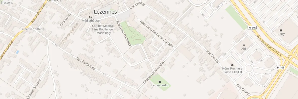 Plan du 15 Rue Henri Barbusse à Lezennes