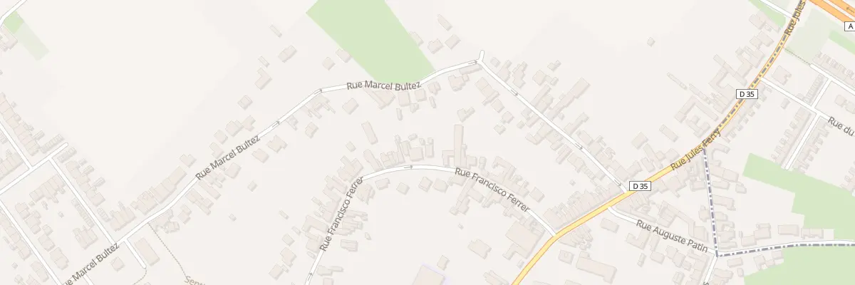 Plan du 30 Rue Francisco Ferrer à Waziers