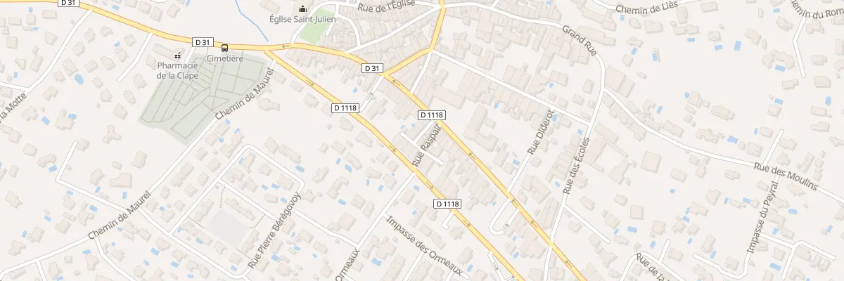 Plan du 8 Rue Raspail à Salles-d’Aude