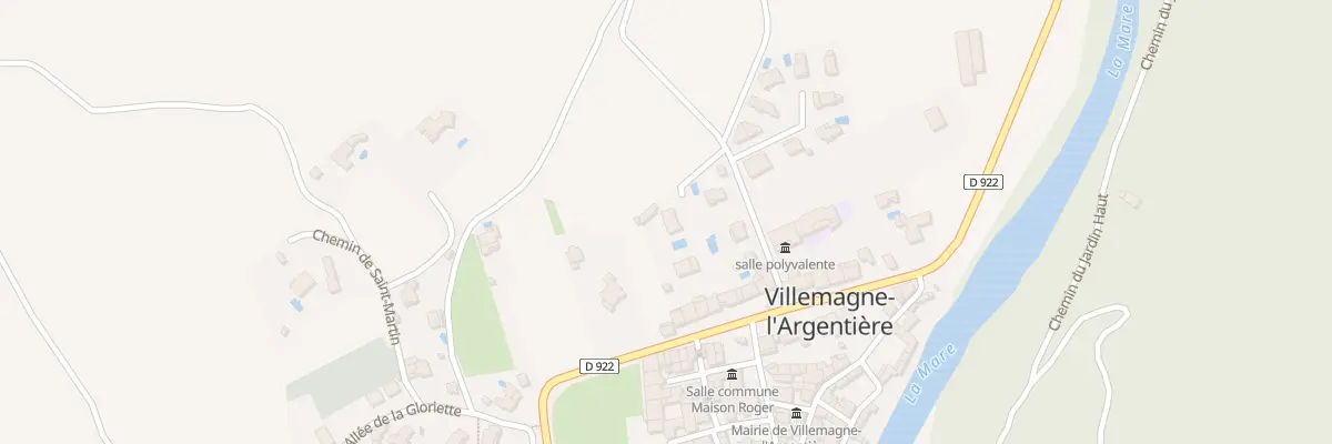 Plan du 9 Rue du Mail à Villemagne-l’Argentière