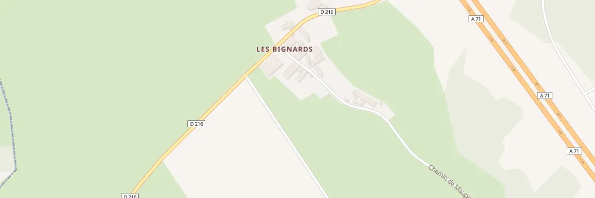 Plan du 6 Chem de Maupertuis Les Bignards à Bègues