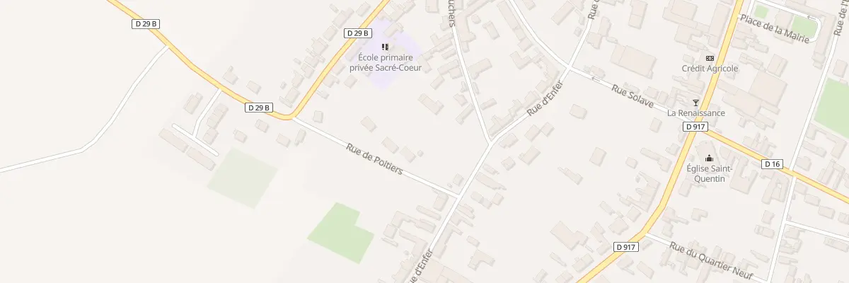Plan du 126 Rue de Poitiers à Gouzeaucourt