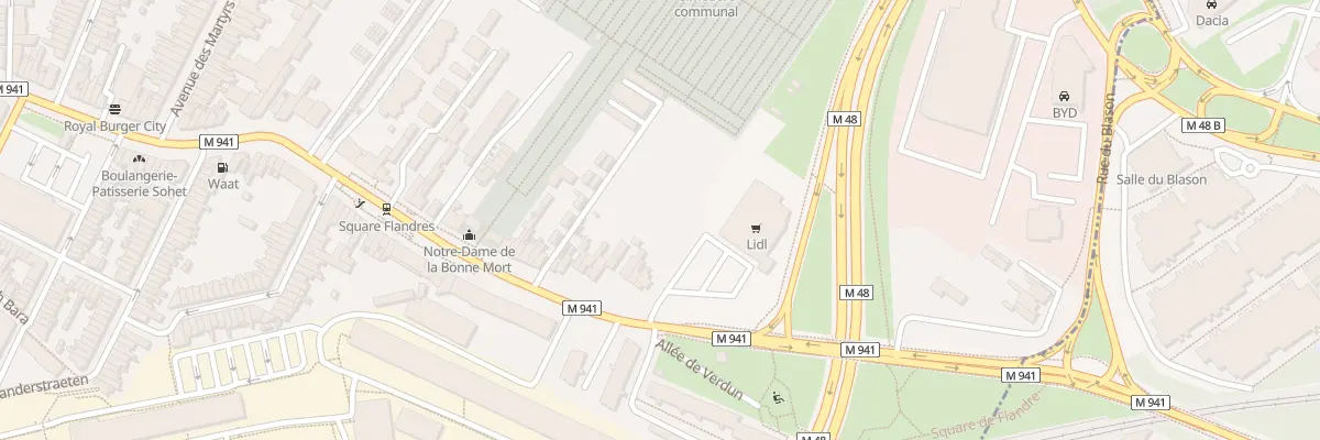 Plan du 371 Rue Roger Salengro à Lille