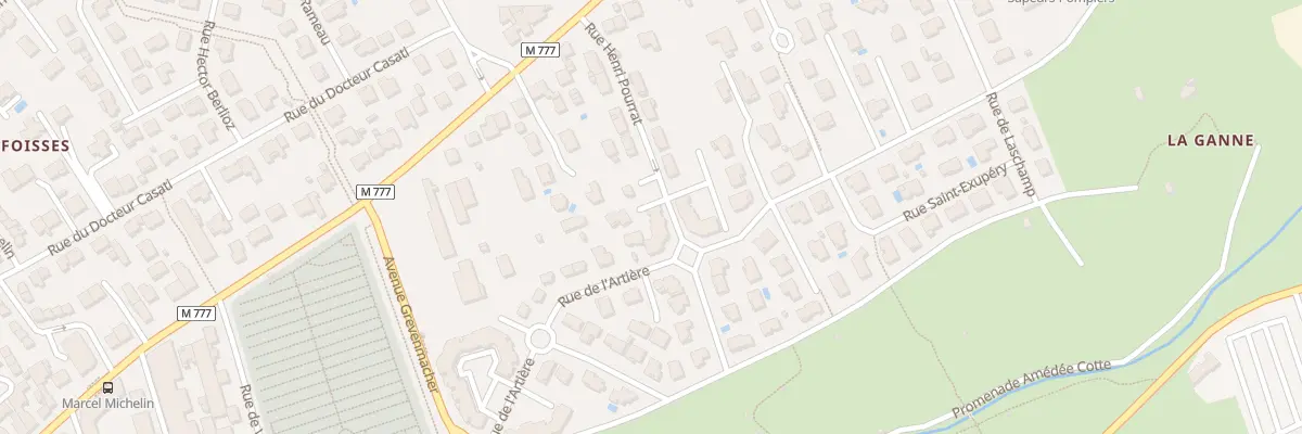 Plan du 9 Rue Henri Pourrat à Aubière