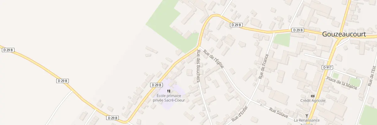 Plan du 23 Rue de Metz-en-couture à Gouzeaucourt