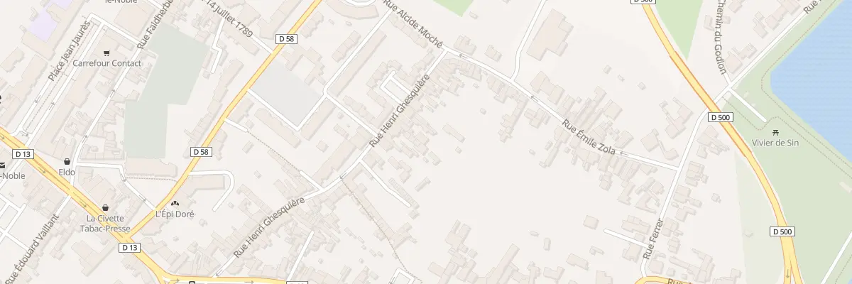 Plan du 264 Rue Henri Ghesquiere à Sin-le-Noble
