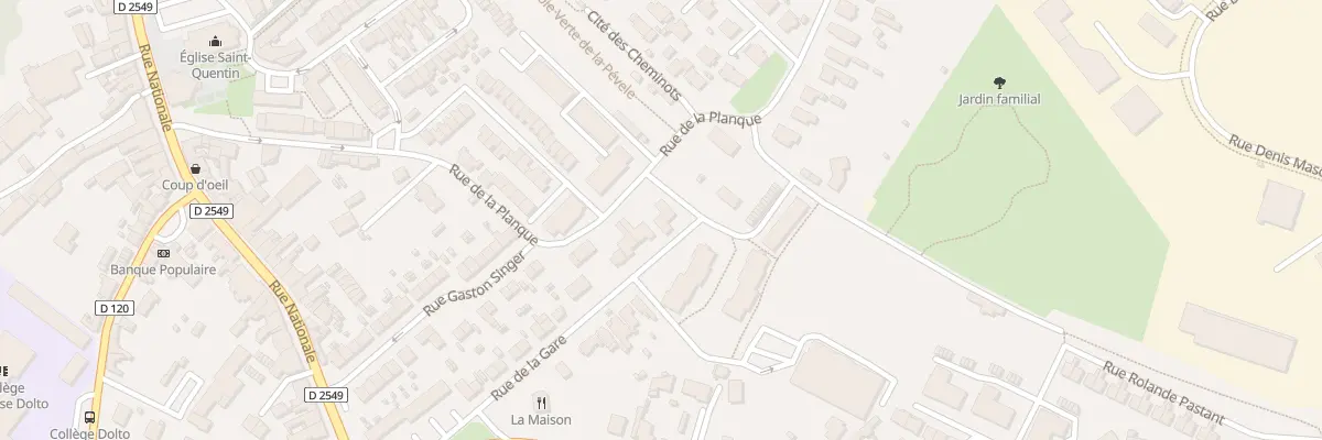 Plan du 30 Rue de la Gare à Pont-à-Marcq