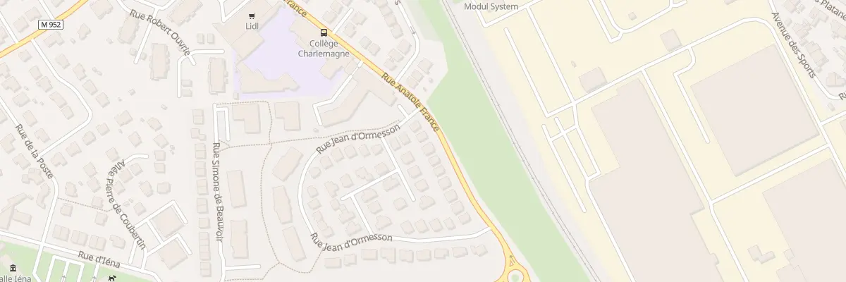Plan du 32 Rue Anatole France à Lesquin