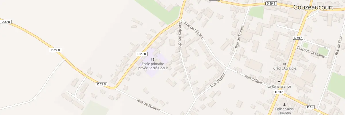 Plan du 72 Rue des Bouchers à Gouzeaucourt