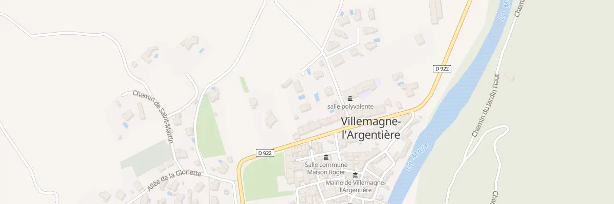 Plan du 7 Rue du Mail à Villemagne-l’Argentière