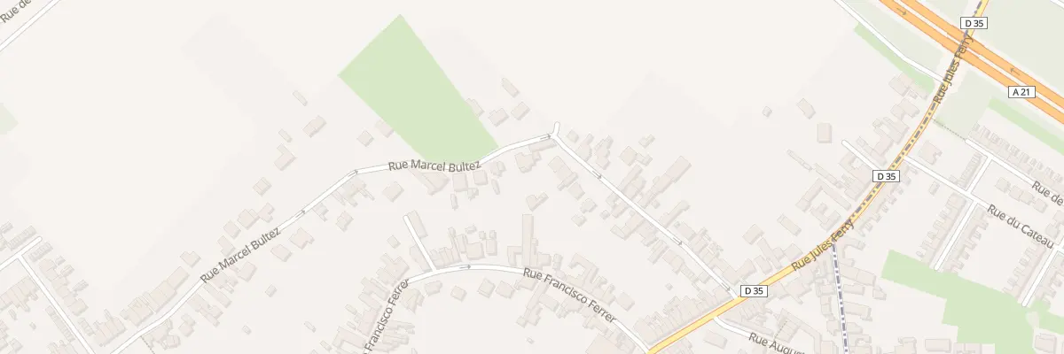 Plan du 33 Rue Marcel Bultez à Waziers