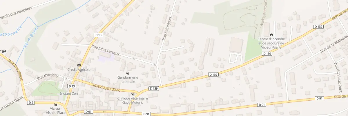 Plan du 10 Rue Saint-Jean à Vic-sur-Aisne