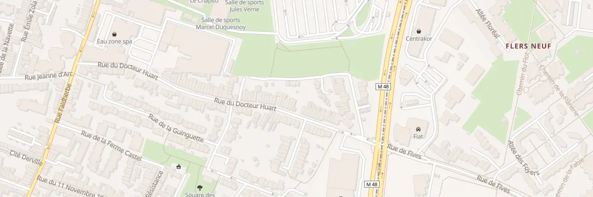 Plan du 83 Rue du Docteur Huart à Lille