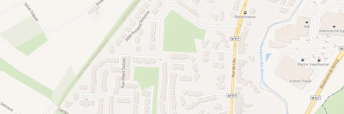 Plan du 1 Sq Emmanuel Looten à Halluin