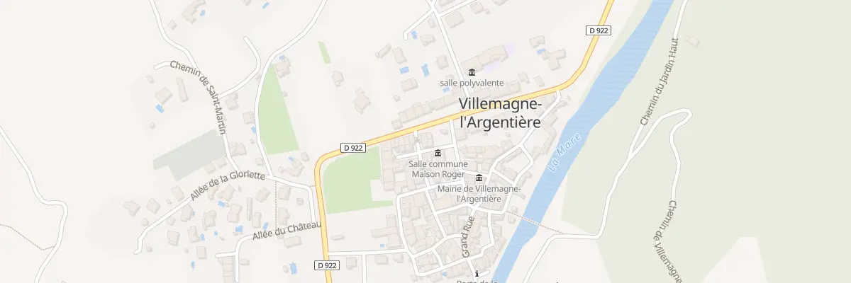 Plan du 6 Av Jean Jaurès à Villemagne-l’Argentière