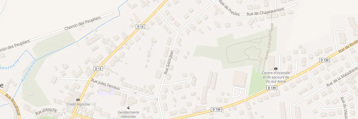 Plan du 26 Rue St Jean à Vic-sur-Aisne