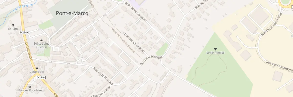 Plan du 5 Cite des Cheminots à Pont-à-Marcq