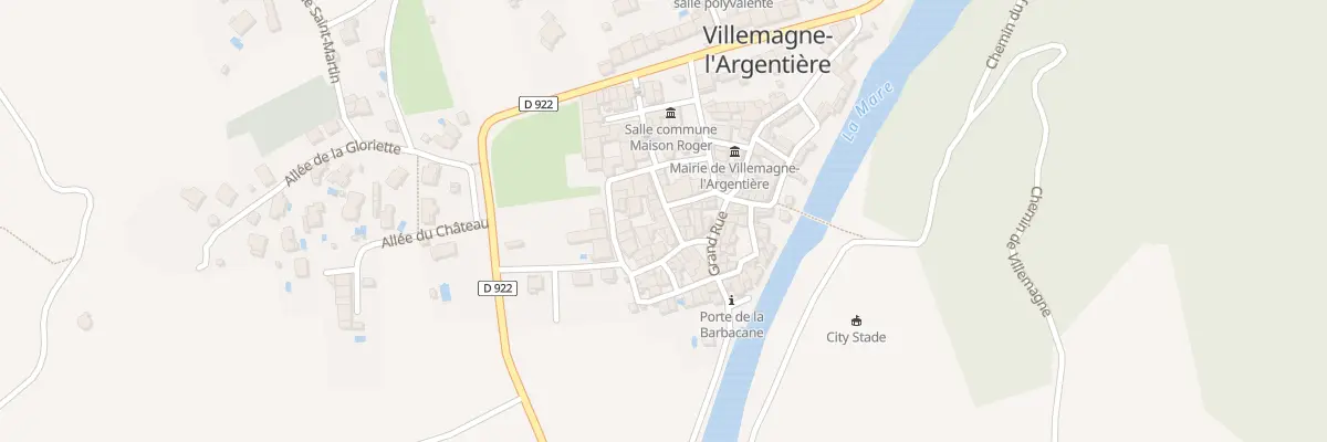 Plan du 8 Rue Saint-gregoire à Villemagne-l’Argentière