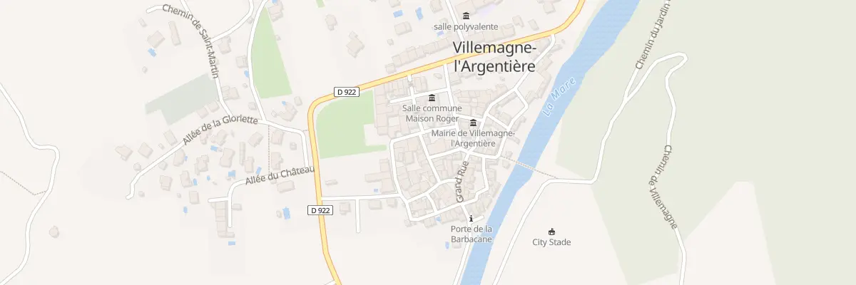Plan du 5185 Rue Saint-gregoire à Villemagne-l’Argentière