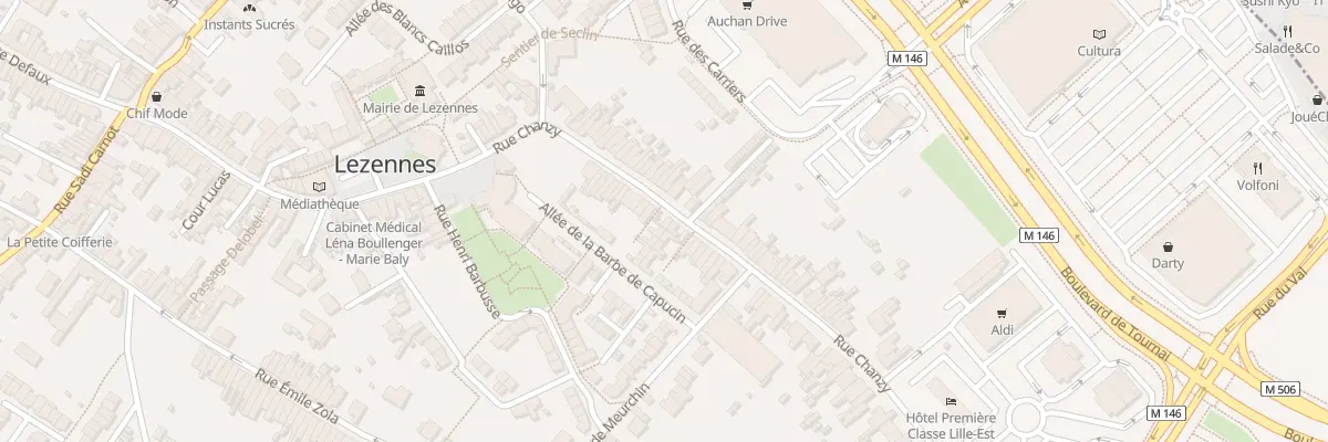 Plan du 28 Rue Chanzy à Lezennes