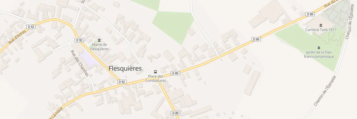 Plan du 3 Rue du Calvaire à Flesquières
