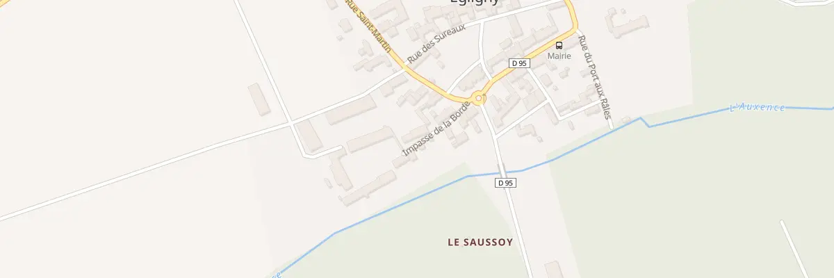 Plan du 2 Imp de la Borde à Égligny