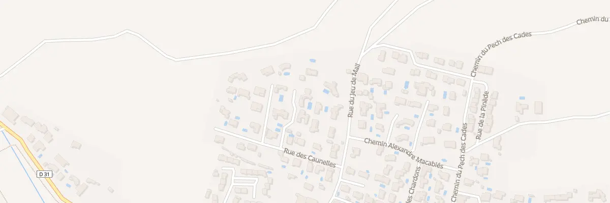 Plan du 2 Caunelles à Salles-d’Aude