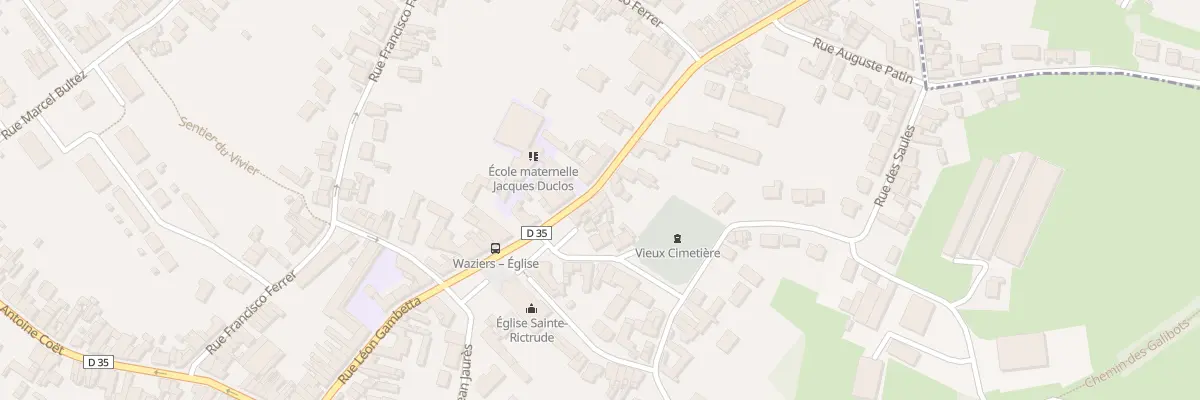 Plan du 6 Rue Victor Hugo à Waziers