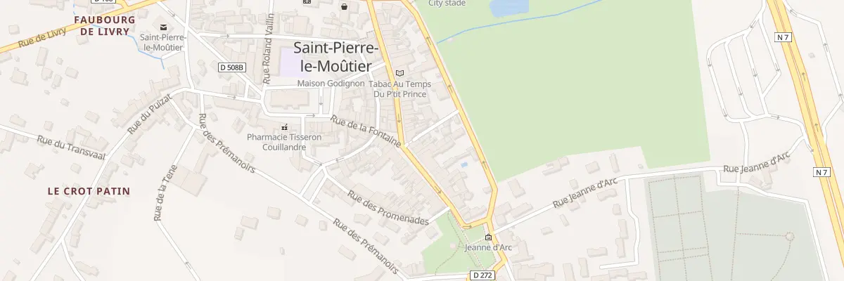 Plan du 36 Rue de la Chaussée de l’Étang à Saint-Pierre-le-Moûtier