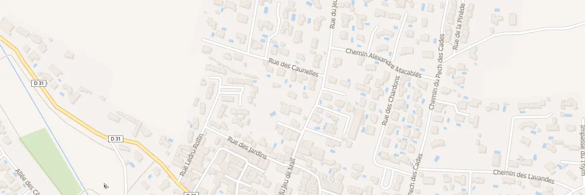 Plan du 33 Rue du Jeu du Mail à Salles-d’Aude