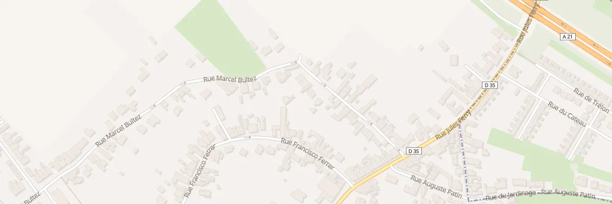 Plan du 17 Rue Marcel Bultez à Waziers