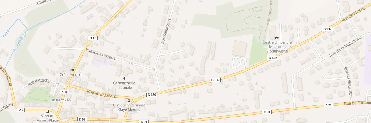 Plan du 14 Rue St Jean à Vic-sur-Aisne