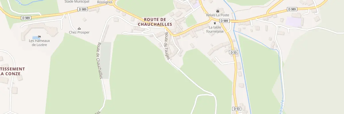Plan du 5115 Fournels Village à Fournels