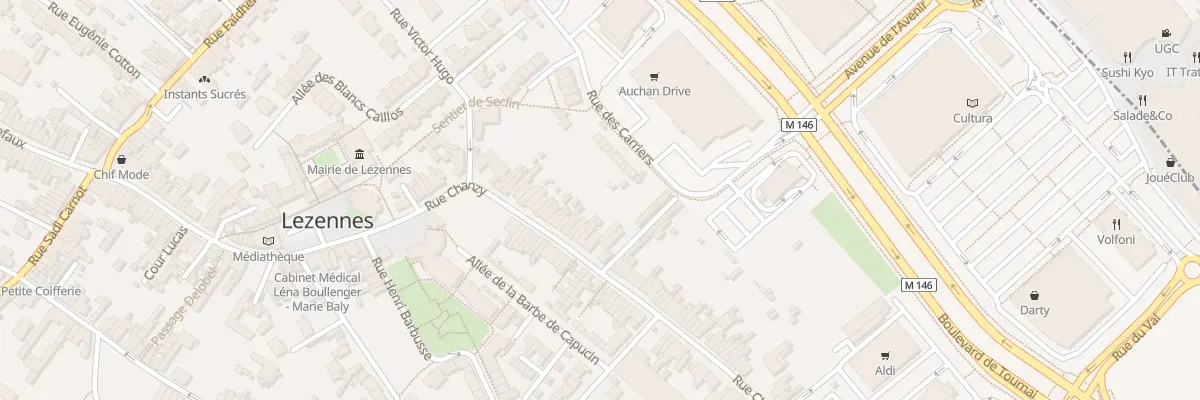 Plan du 45 Rue Chanzy à Lezennes