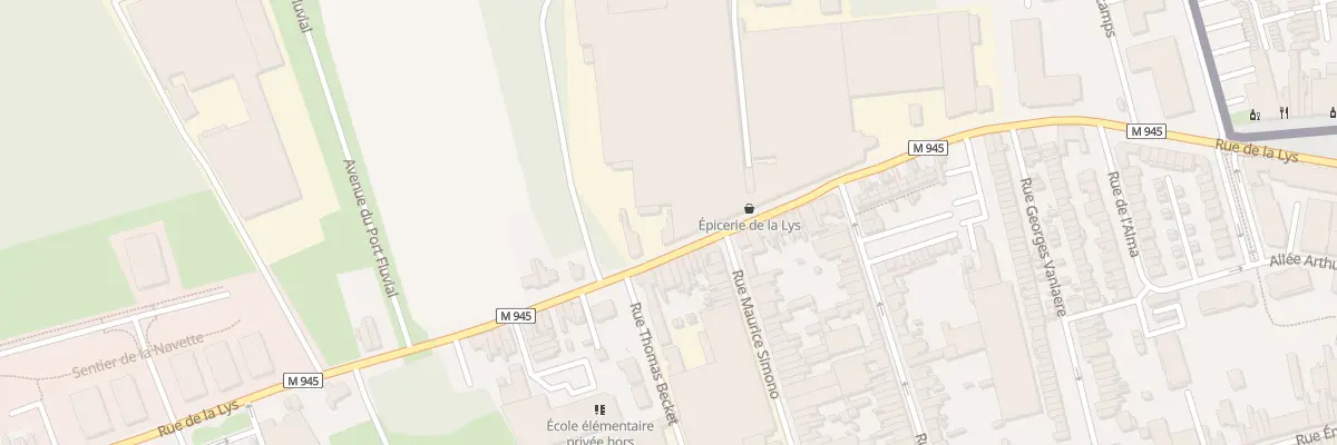 Plan du 14 Rue de la Lys à Halluin