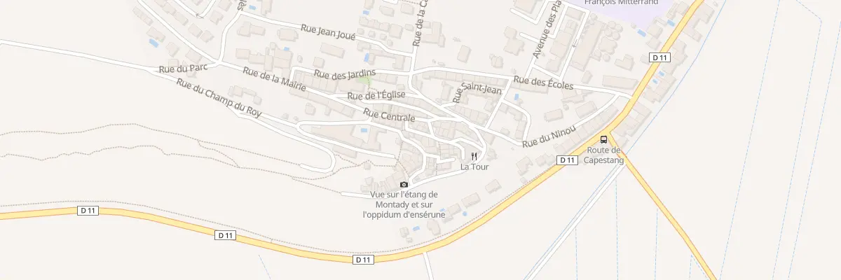 Plan du 5 Pl Haute à Montady
