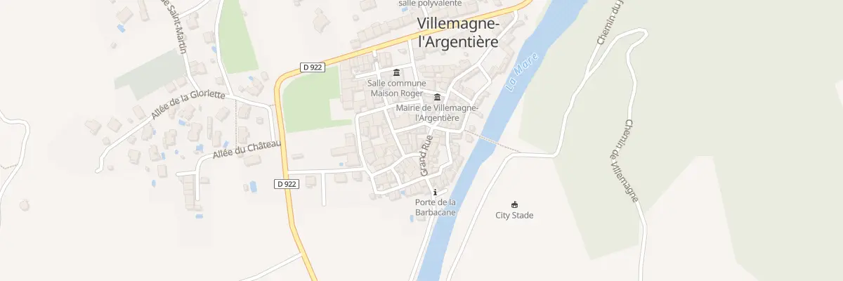 Plan du 5207 Gr Grand Rue à Villemagne-l’Argentière