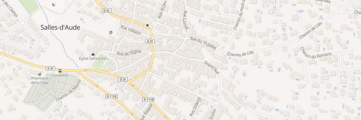 Plan du 22 Grand Rue à Salles-d’Aude