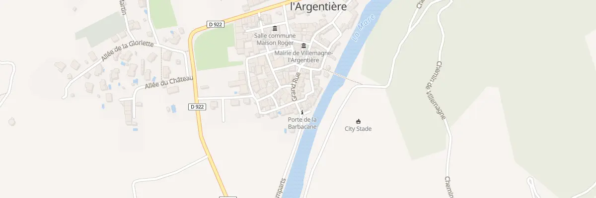 Plan du 5120 Gr Grand Rue à Villemagne-l’Argentière