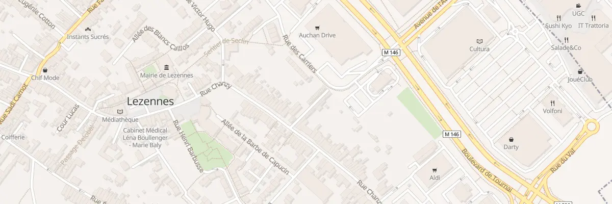 Plan du 57B Rue Chanzy à Lezennes
