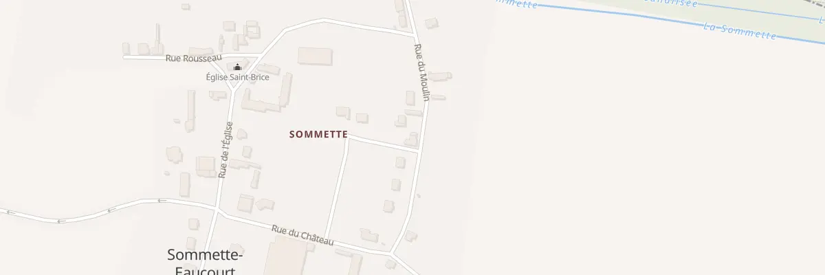 Plan du 13 Rue du Moulin à Sommette-Eaucourt